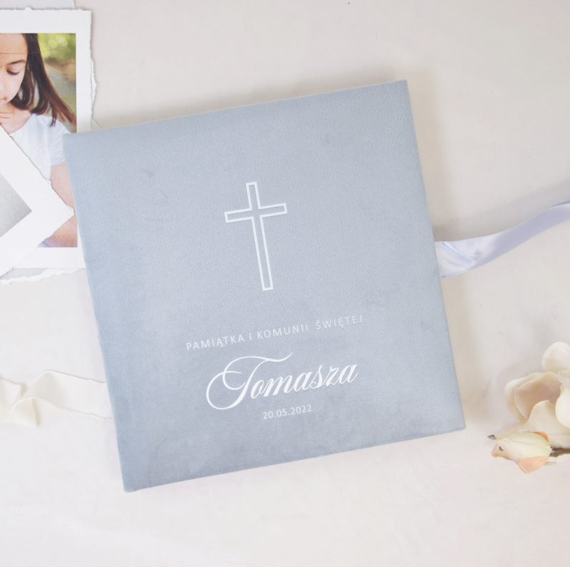 Welurowy album komunijny ,, Czysta Dusza ''