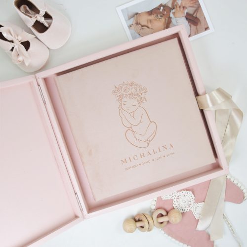 Duży Welurowy Album na zdjęcia „Kraina Marzeń” dla dziewczynki.