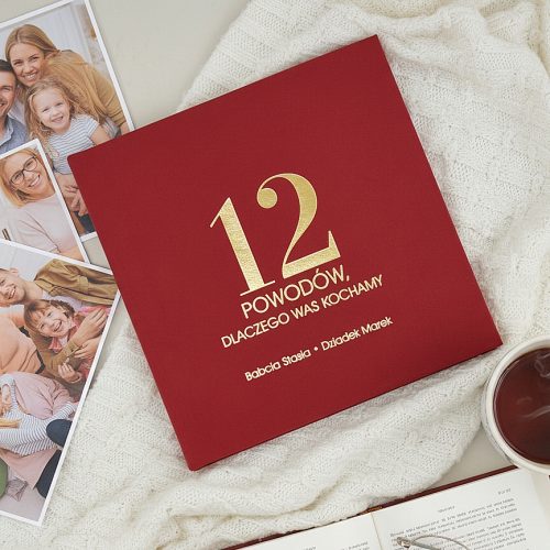 Album na zdjęcia „12 powodów, dlaczego Was kochamy” – prezent dla Babci i Dziadka